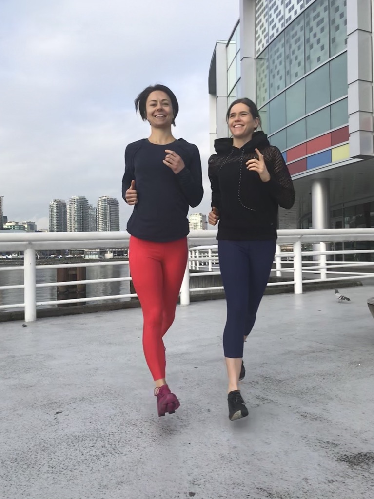 Nikki and Zuzana running plant powered athlete